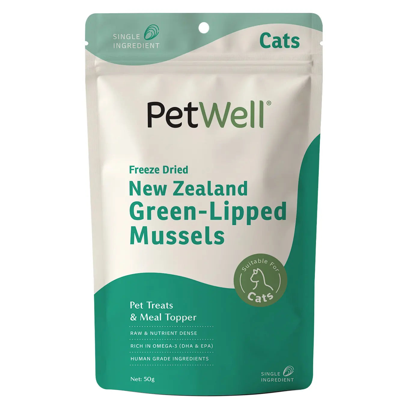 Freeze-Dried NZ Green Lipped Mussels Dogs & Cats | PetWell