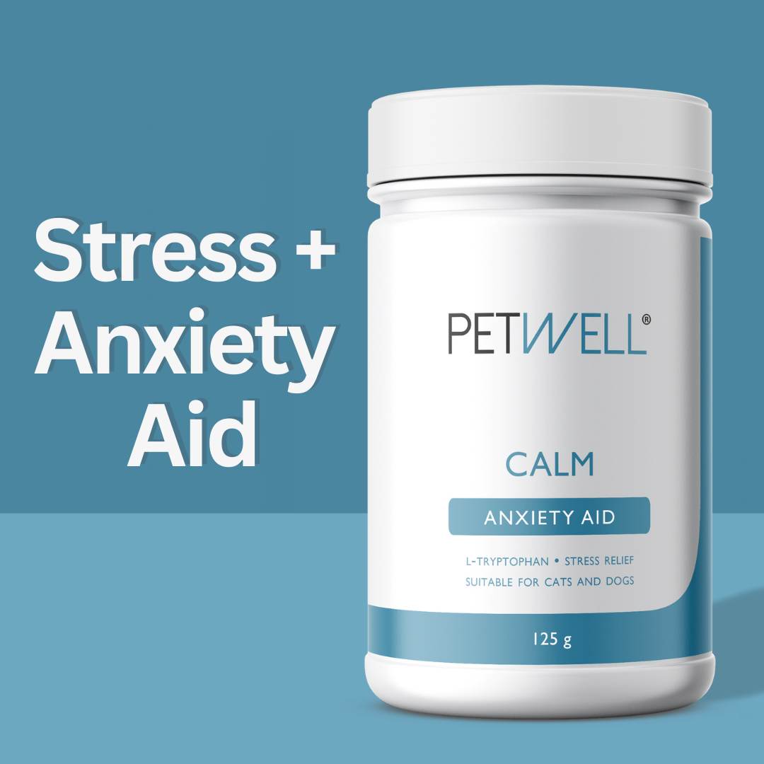 PetWell CALM Anxiety Aid Supplement and Treats for Dogs and Cats