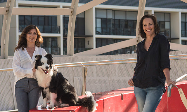 Ayda, Archie and Tracey on Webb bridge