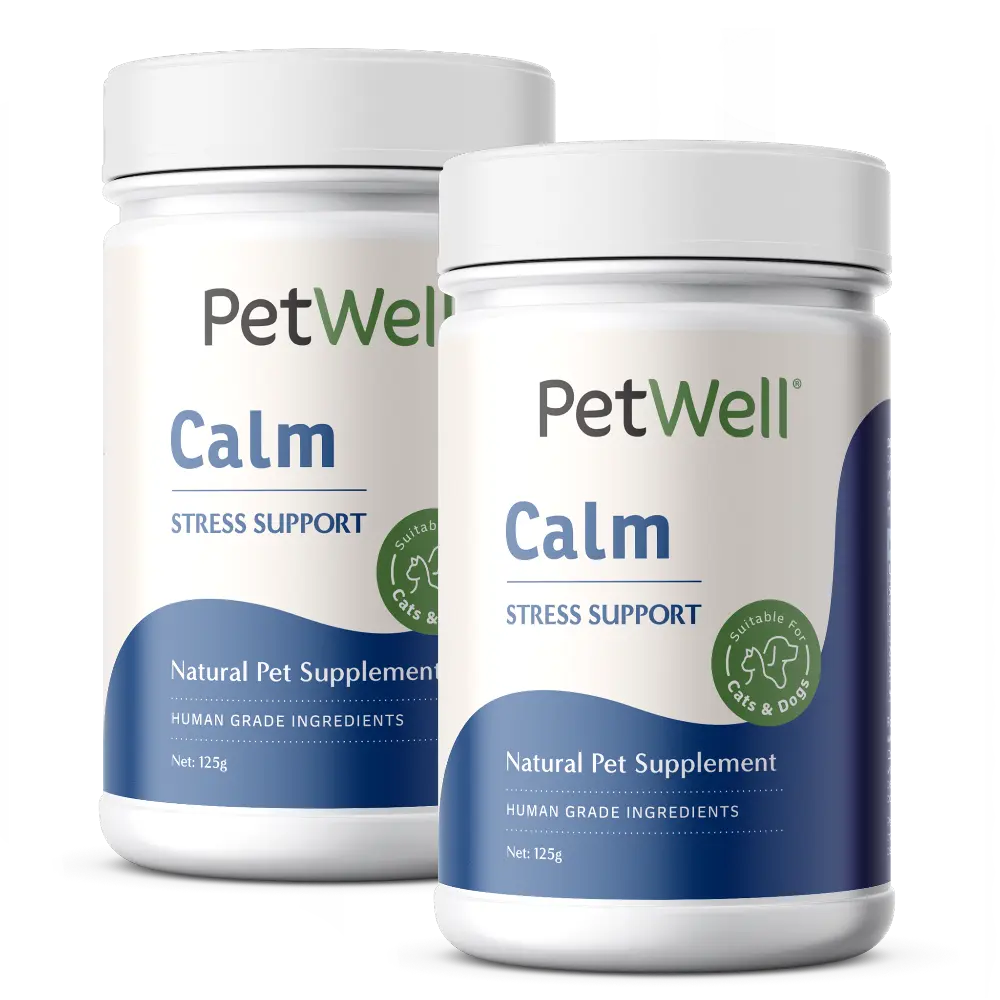 PetWell Calm supplement bundle of 2 canisters