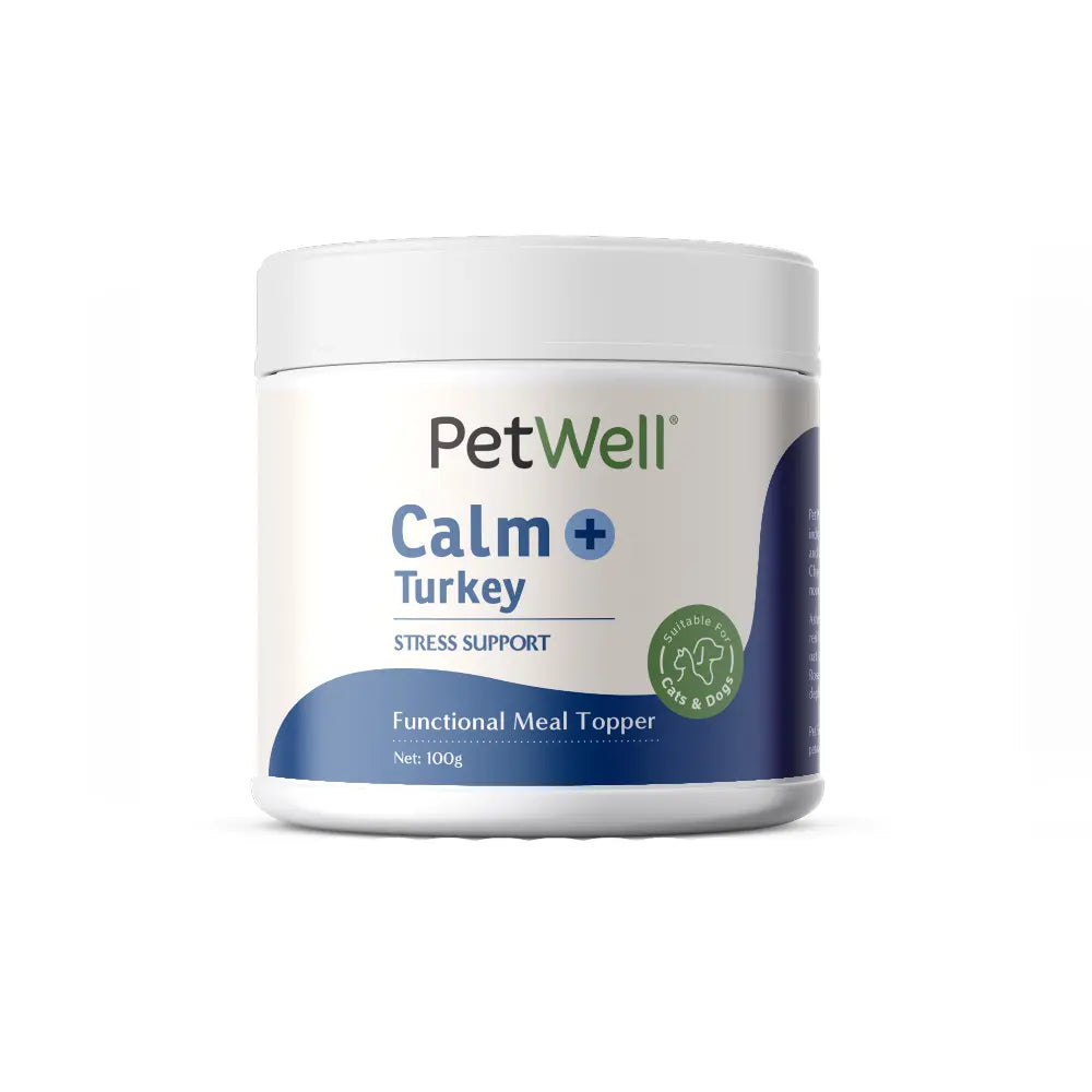 PetWell Calm + Turkey functional meal topper for dogs and cats 100g