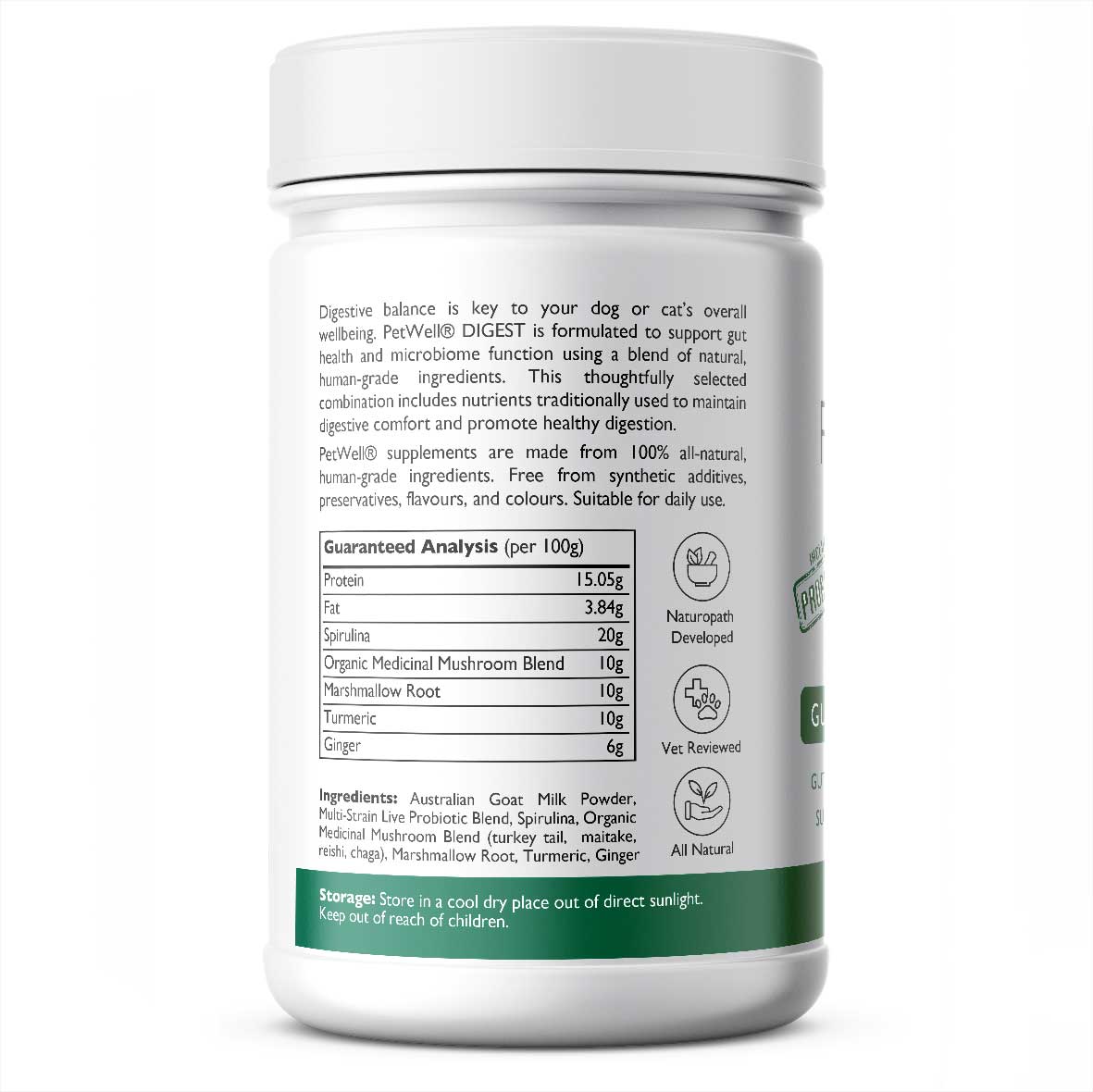 DIGEST-supplement-for-cats-and-dogs-with-gut-issues-Formulated-by-a-Pet-Naturopath-using-all-natural-human-grade-ingredients-nutrition analysis