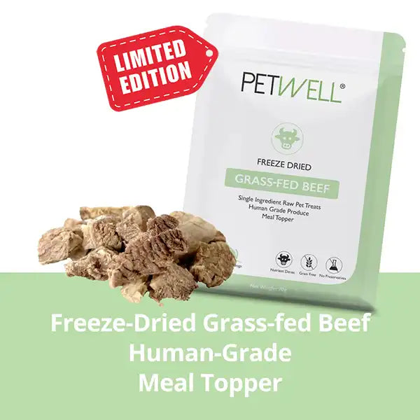 Freeze-dried-grass-fed-beef-lean-protein-dog-and-cat-treats-PetWell-limited -edition