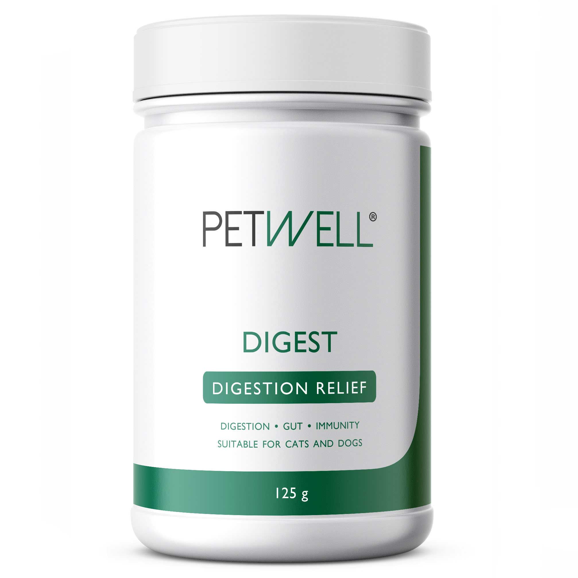 Gut health supplement for dogs and cats with gut issues - PetWell DIGEST. Formulated by a Pet Naturopath using all natural human grade ingredients 125g