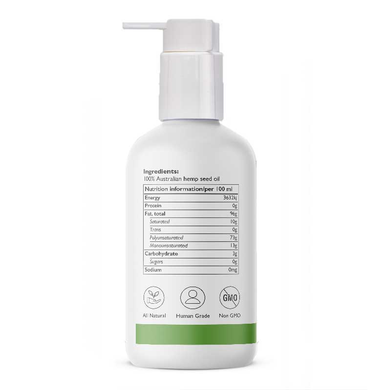 Hemp-Seed-Oil-for-cats-and-dogs-with-joint-pain-100_-cold-pressed-Australian-grown-hemp-seed-oil-nutrition panel