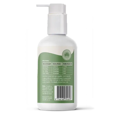 PetWell hemp seed oil directions and dosage panel