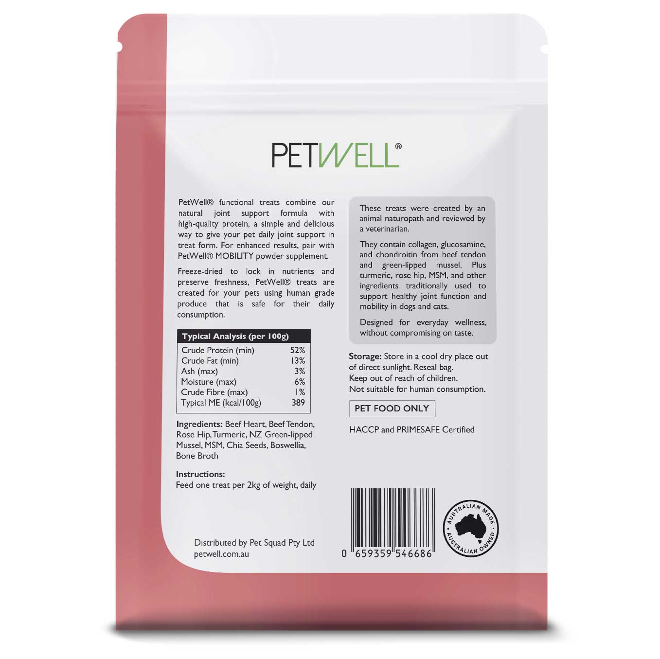 MOBILITY_BEEF-Functional-Healthy-Treats-freeze-dried-protein-infused-with-PetWell-MOBILITY-supplement-for-Hip_Joint-support-for-dogs-and-cats