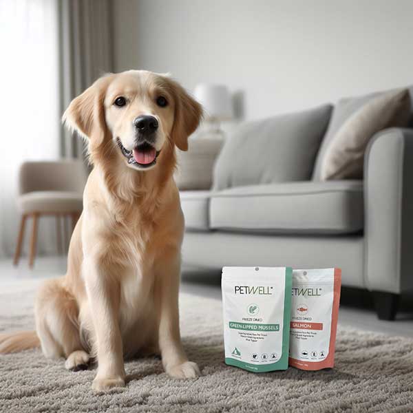 PetWell-freeze-dried-New-Zealand-Green-Lipped-Mussels-natural-joint-support-for-cats-and-dogs_-high-in-Omega-3-goldie