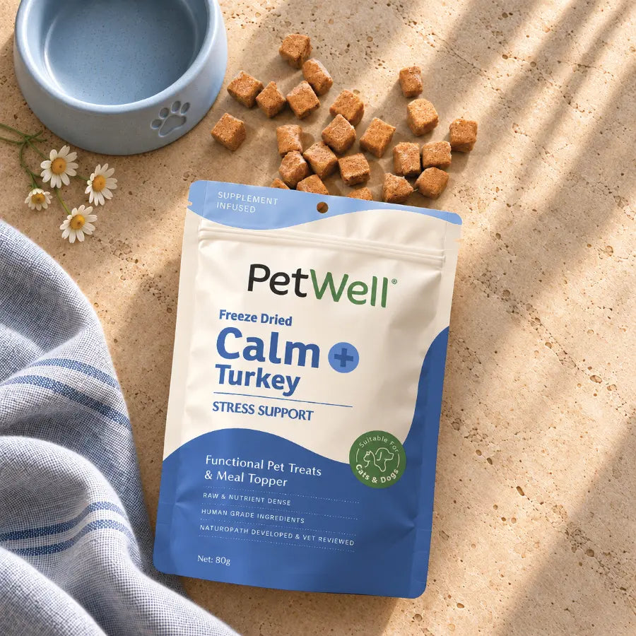 Calming Functional Treats for Dogs and Cats - PetWell CALM + TURKEY