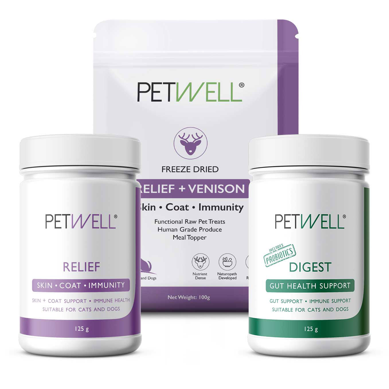 Skin Coat Immune Wellness Pack for Dogs Cats PetWell