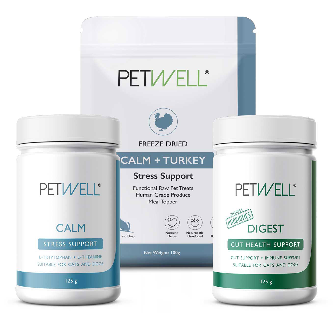 Stress Free Pack Calm Support for Dogs Cats PetWell