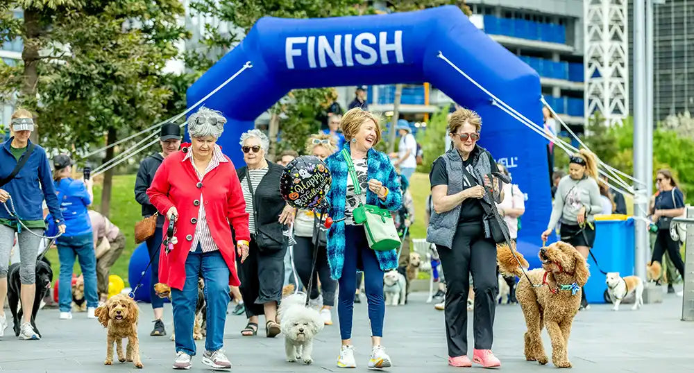 Finish line at the Walk for PetWellness 2025