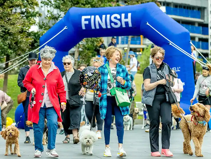 Finish line at the Walk for PetWellness 2025